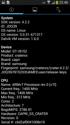 Samsung I9152 Galaxy Mega 5.8