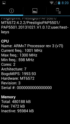 Prestigio MultiPhone 5501