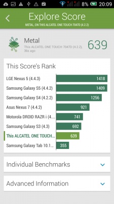 ALCATEL ONETOUCH POP C9