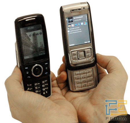 Nokia E65 ()  Samsung i520 ()