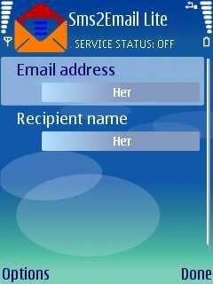 ����� ��������� Sms2Email Lite Edition