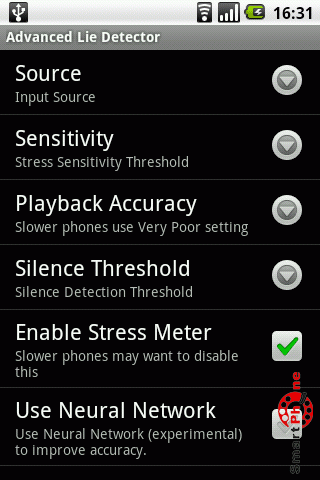   Advanced Lie Detector  Android OS