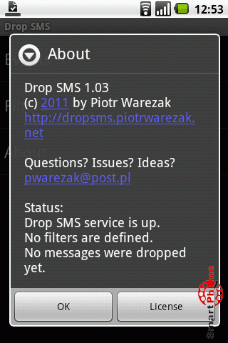 ����� ��������� Drop SMS ��� Android OS