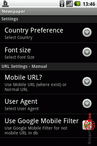 ����� ��������� Newspaper ��� Android OS