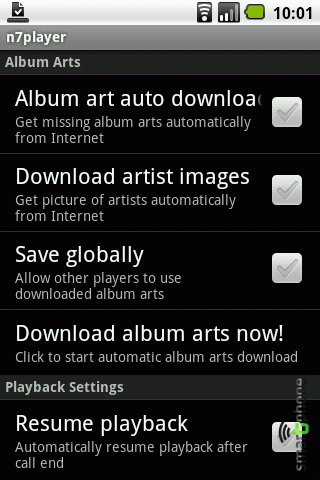 ����� ��������� n7player Music Player ��� Android OS