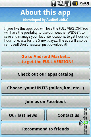   Weather 5 days  Android OS