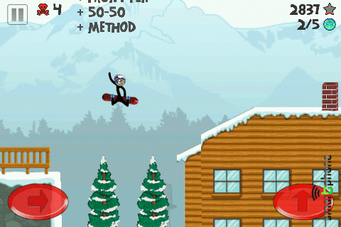   Stickman Snowboarder  Android OS 