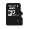 Карта памяти Kingston microSDHC Class 10 4Gb