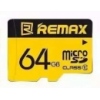 Карта памяти REMAX microSD 64 GB class10