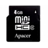 Карта памяти Apacer Mobile miniSDHC 4Gb