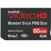   SanDisk Video HD Memory Stick PRO Duo 4Gb