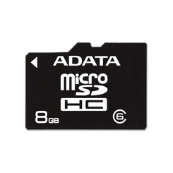 A-DATA MicroSDHC Class 6 8Gb -  1