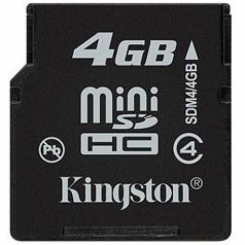 Kingston miniSDHC Class 4 4Gb -  1
