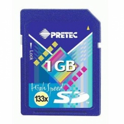 Pretec Secure Digital 133x 1Gb -  1
