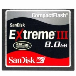 SanDisk Extreme III CompactFlash 8Gb -  1