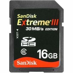 SanDisk Extreme III SDHC 16Gb -  1