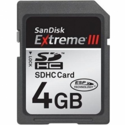 SanDisk Extreme III SDHC 4Gb -  1