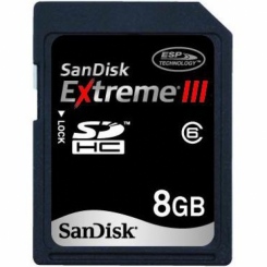 SanDisk Extreme III SDHC 8Gb -  1