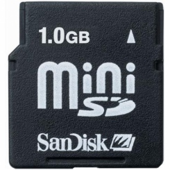 SanDisk miniSD 1Gb -  1