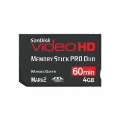 SanDisk Video HD Memory Stick PRO Duo 4Gb -  1
