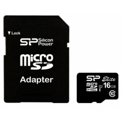 Silicon Power microSDHC Class 10 16GB UHS-I Elite -  1