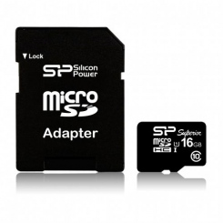 Silicon Power microSDHC Class 10 16GB UHS-I Superior -  1