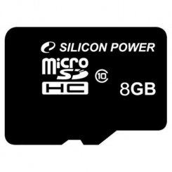 Silicon Power microSDHC Class 10 8GB -  1