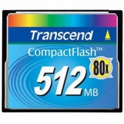 Transcend CompactFlash 80X 512Mb -  1
