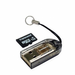 Transcend microSD 1Gb+USB Card Reader S3 -  2