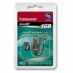 Transcend microSD 1Gb+USB Card Reader S3 -  1