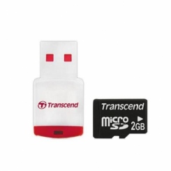 Transcend microSD 2Gb+USB Card Reader P3 -  1