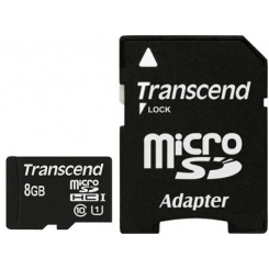 Transcend microSDHC Class 10 8GB UHS-I -  1