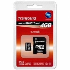 Transcend microSDHC Class 6 4Gb -  2
