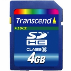 Transcend SDHC Class 6 4Gb -  1