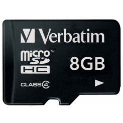 Verbatim MicroSDHC Class 4 8GB -  1