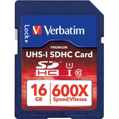 Verbatim SDHC Class 10 16GB UHS-I -  2