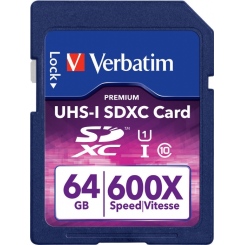 Verbatim SDHC Class 10 64GB UHS-I -  2