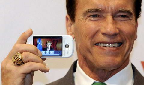 HTC Magic and Arnold Schwarzenegger