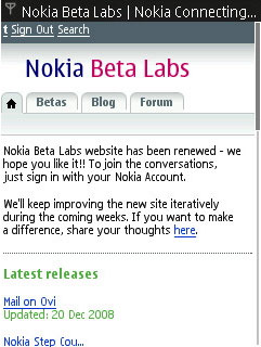 Nokia Beta Labs