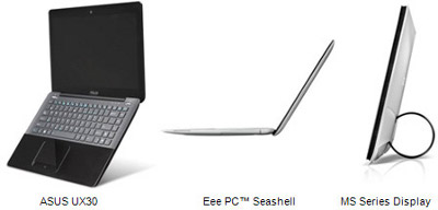 ASUS UX30, ASUS Eee PC Seashell  ASUS MS