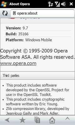 Opera Mobile 9.7