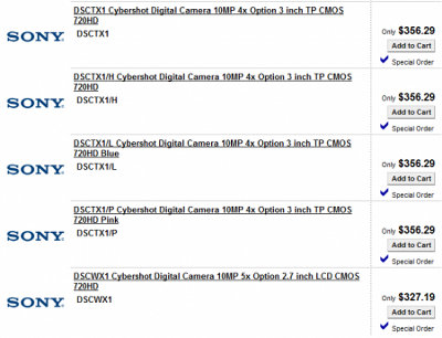 Sony CyberShot DSC-TX1