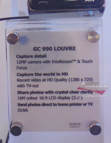 LG GC990 Louvre