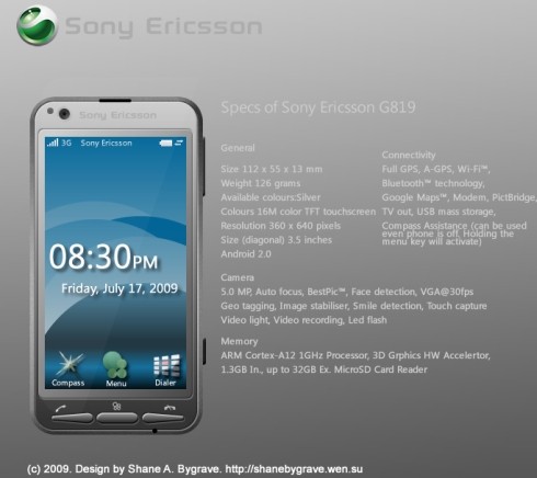 Sony Ericsson G819 Compass