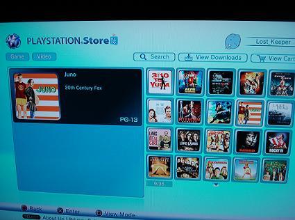 PlayStation Network Video Store
