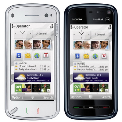 nokia 5800 and n97 homescreen