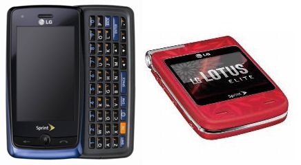 LG Lotus Elite and LG Rumor Touch