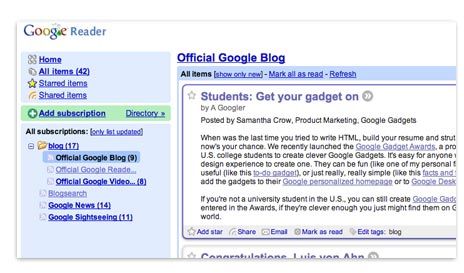 Google Reader Player