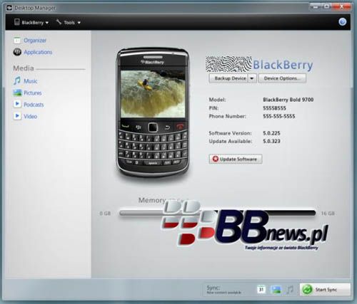 BlackBerry Desktop Manager 6.0