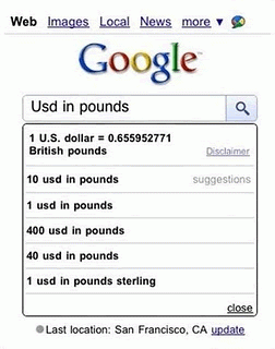 Google mobile search